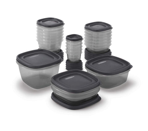 Rubbermaid close-up of lid snapping to base for secure storage benefit