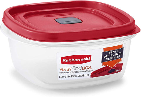 Rubbermaid lid vent close-up showing built-in vent to reduce microwave splatter