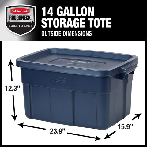 Rubbermaid Roughneck handle detail illustrating sturdy grip for easier lifting