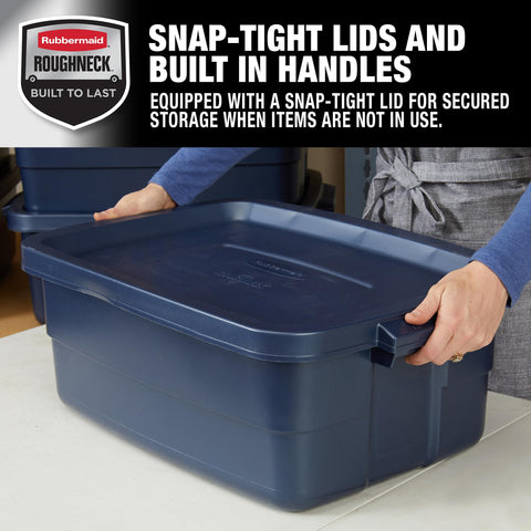 Rubbermaid Roughneck textured plastic detail highlighting impact resistance and durability
