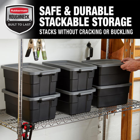 Rubbermaid tote next to chair for scale and space planning