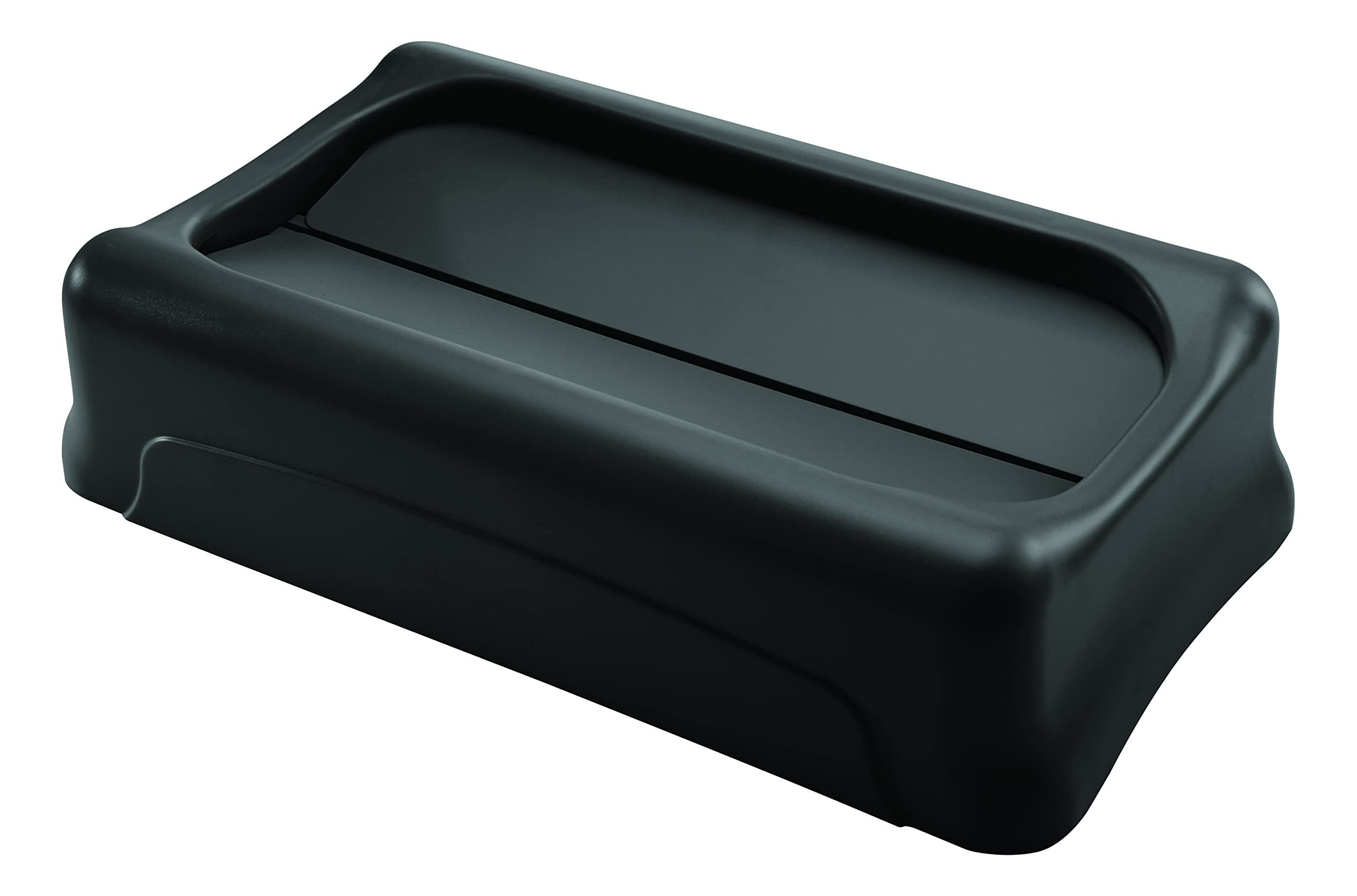 Rubbermaid Commercial assortment of color-coded lids showing recycling organization benefit