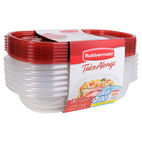 Rubbermaid containers packed with lunches illustrating portion control and convenient transport