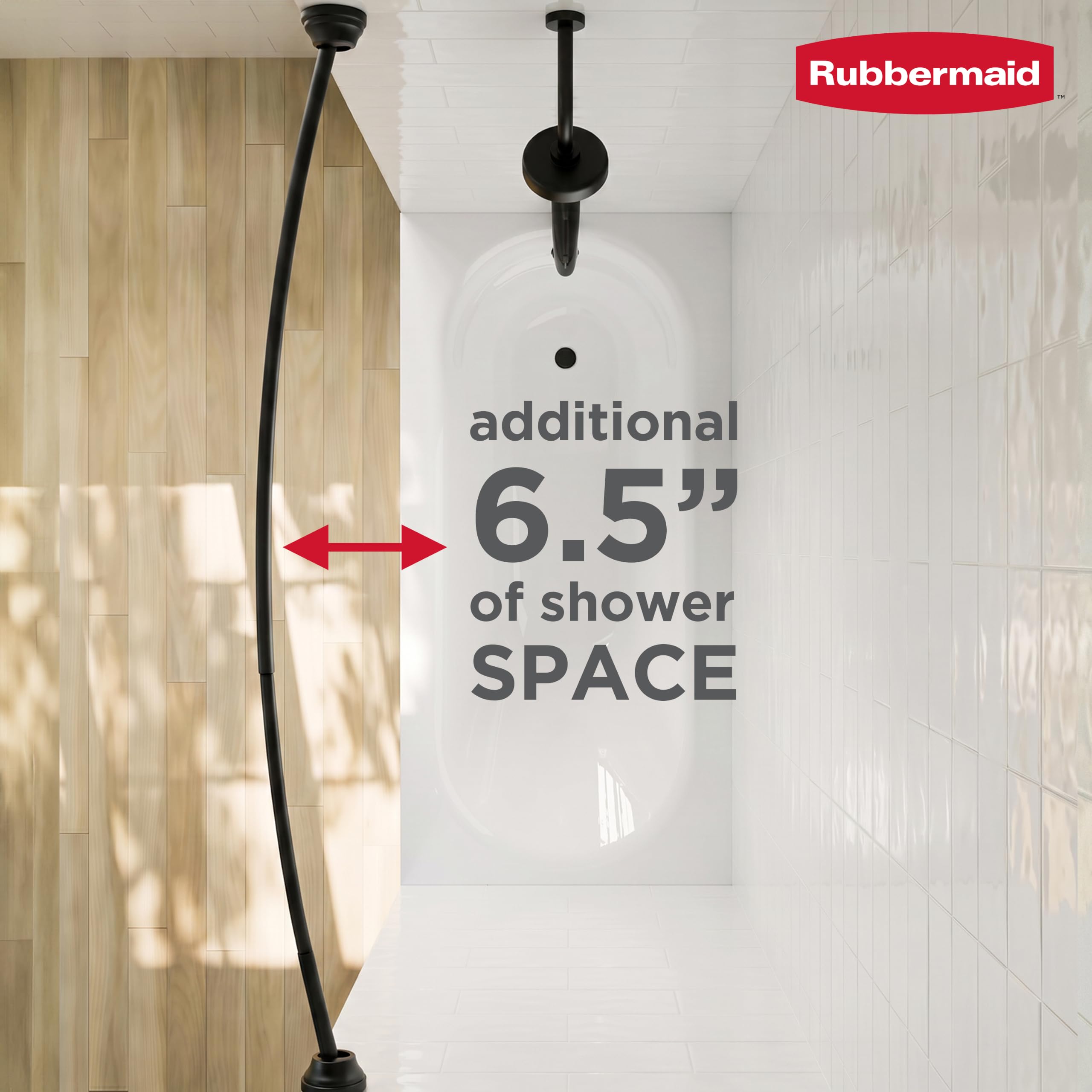 Rubbermaid textured pad detail showing secure non-slip hold benefit