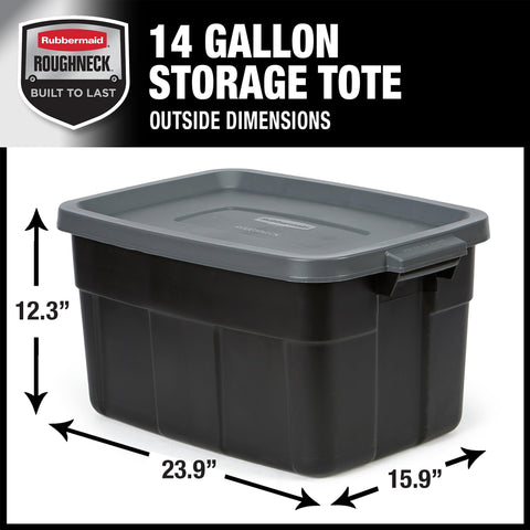 Rubbermaid Roughneck close-up of lid recess and sealing edge showcasing secure stackability