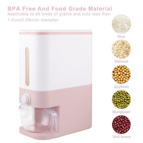 Rubtlamp pouring rice from dispenser for faster meal prep