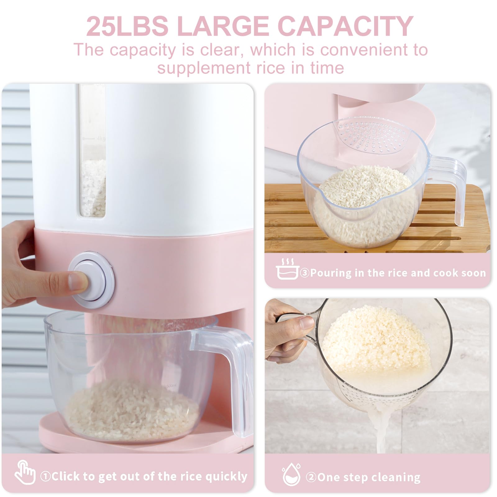 Rubtlamp measuring cup at spout for precise portions benefit