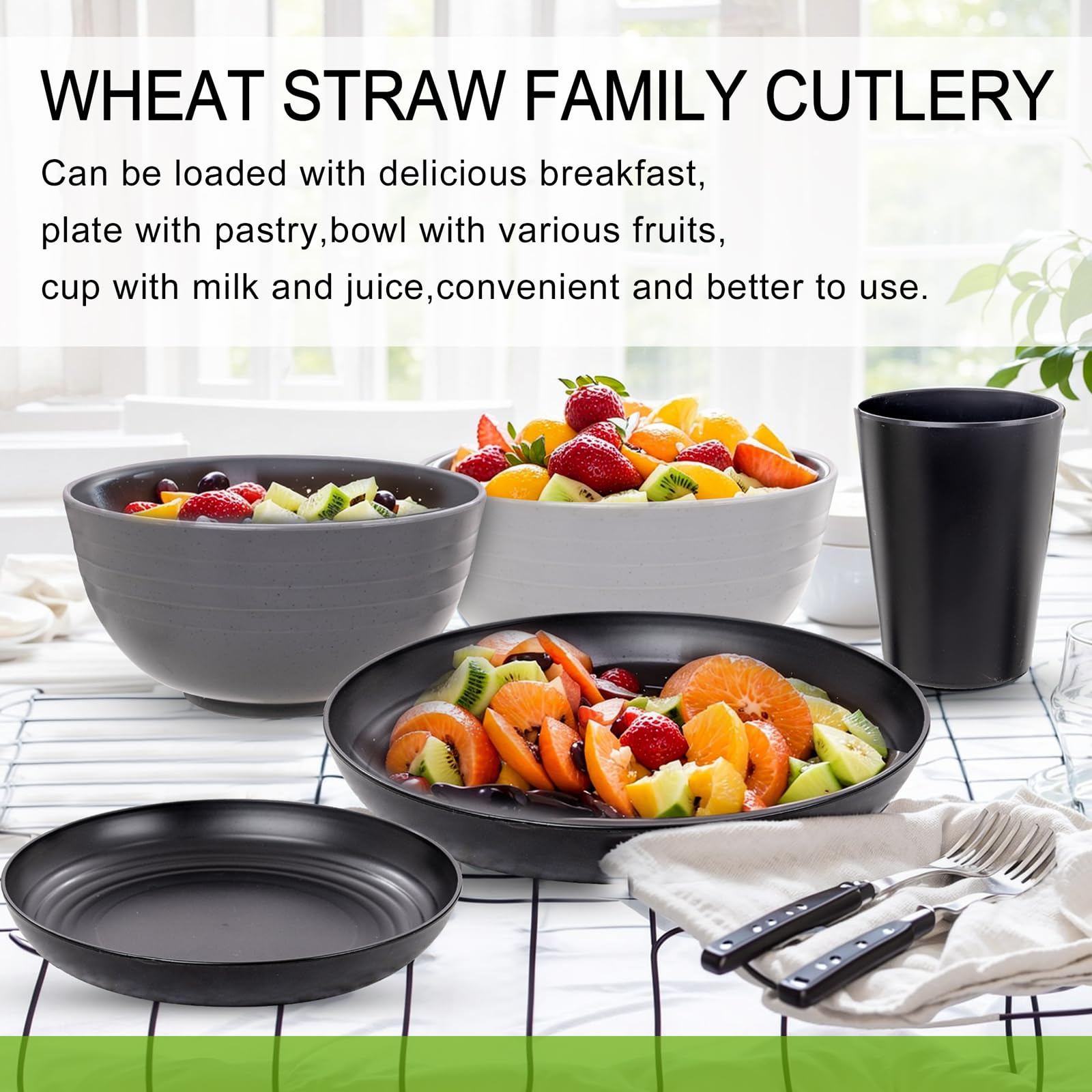 Rubtlamp table setting outdoors illustrating unbreakable dinnerware for picnics