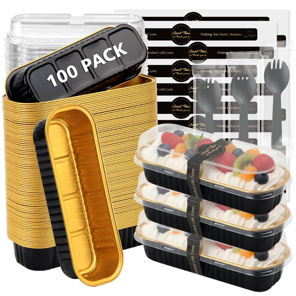 Ruckae front view of 100-pack pans showing kit and convenience