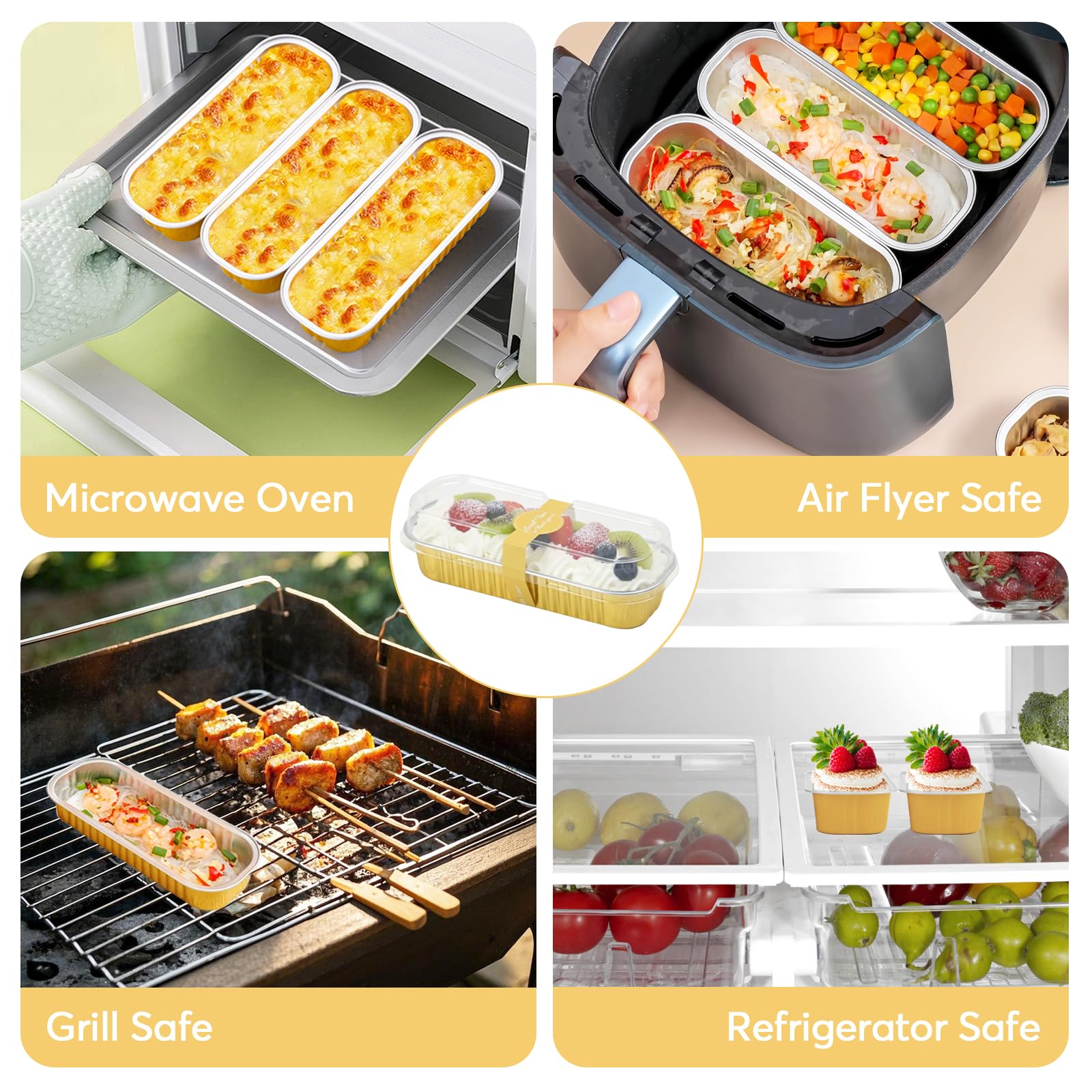 Ruckae pan next to a ruler showing size and portion control for consistent servings