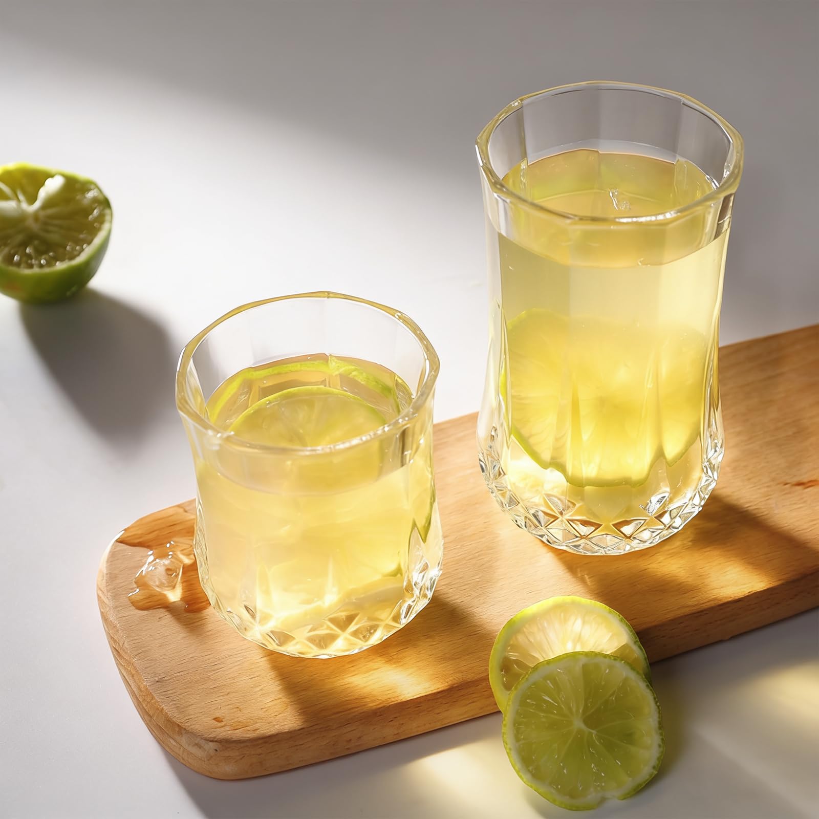 Ruckae glass in hand to show true scale and comfortable handling