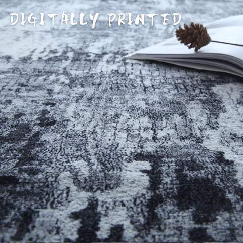 Rugcomf edge and pattern close-up, reveals print clarity and durable stitching
