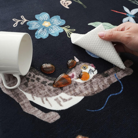 Rugcomf runner placed in a kitchen aisle demonstrating style and easy walkway