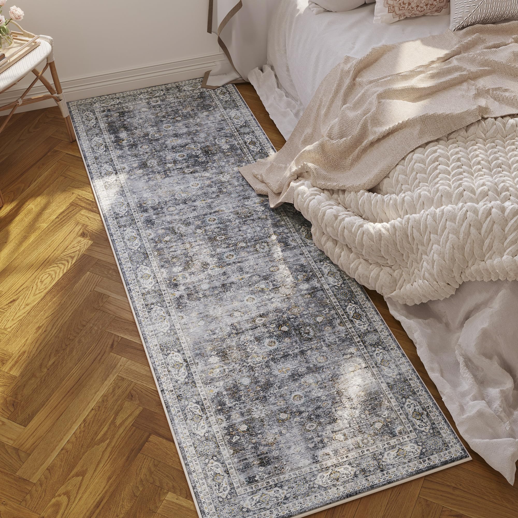 Rugcomf runner styled in laundry room adding warmth and floor protection
