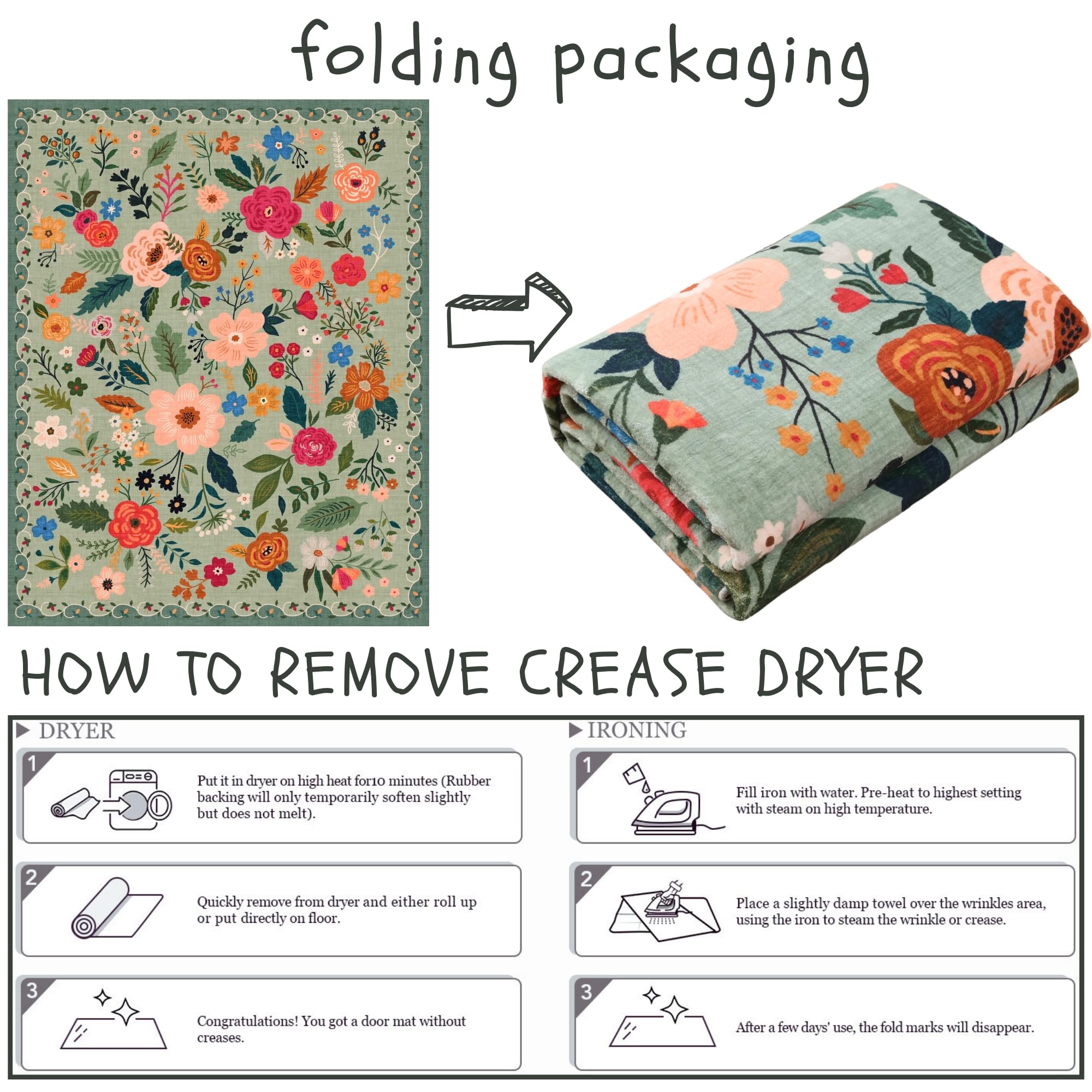 Rugcomf next to sofa showing 3x5 scale for small seating areas