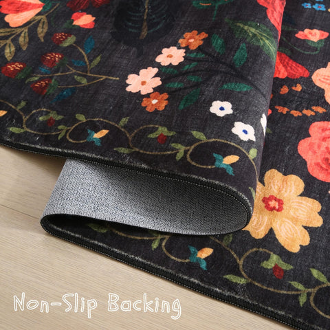 Rugcomf textured TPR backing detail showing non-slip grip for safety