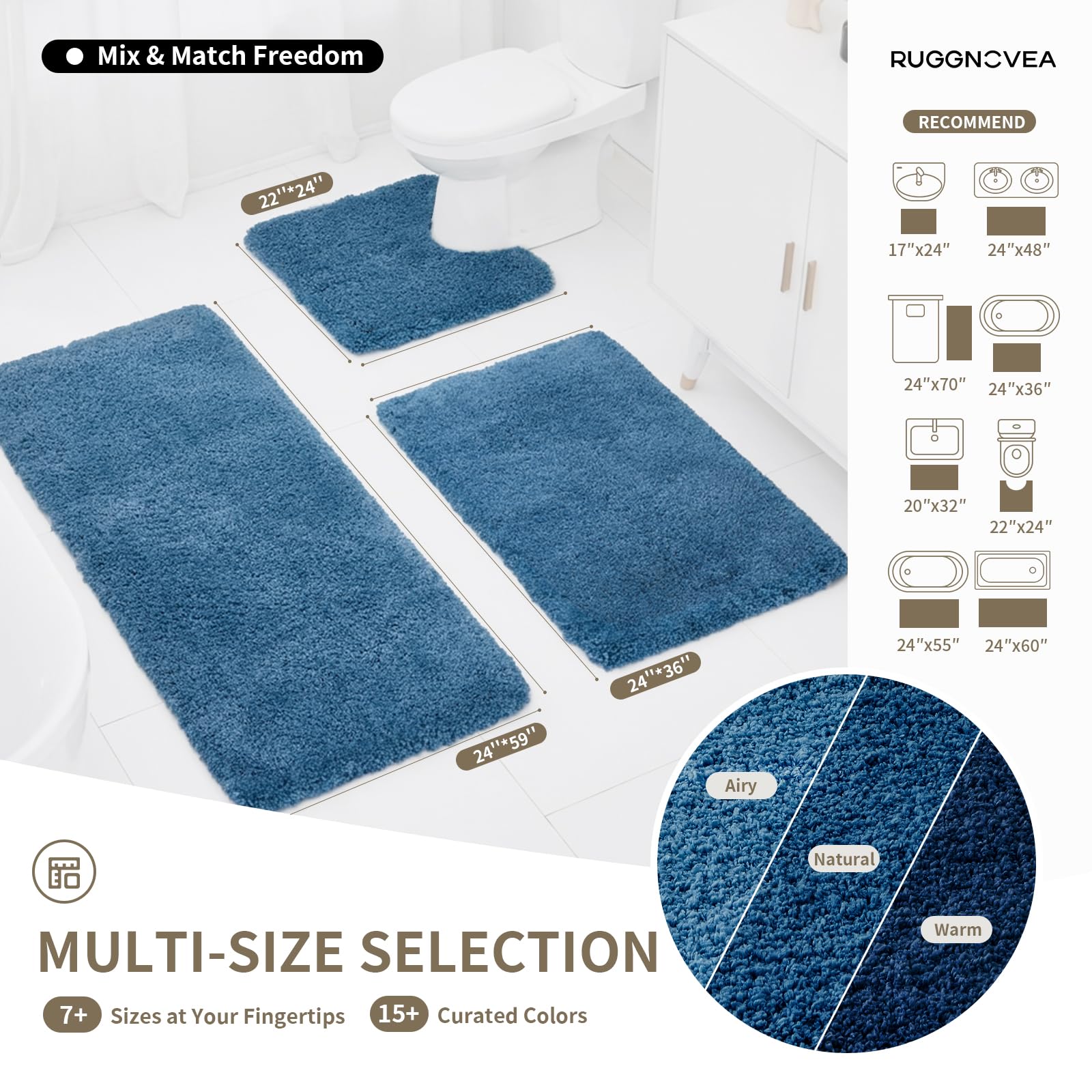 Ruggnovea close-up pile texture demonstrating absorbent softness