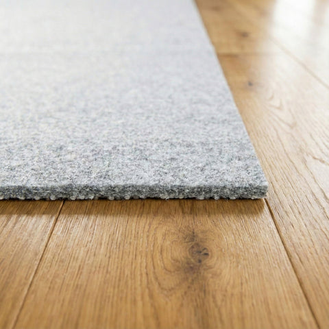 Rugs.com side profile view highlights 1/4 inch cushioning thickness