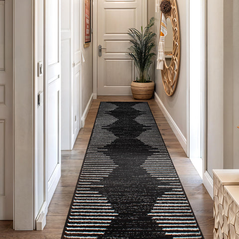 Rugshop runner laid in hallway demonstrating length and traffic-ready use
