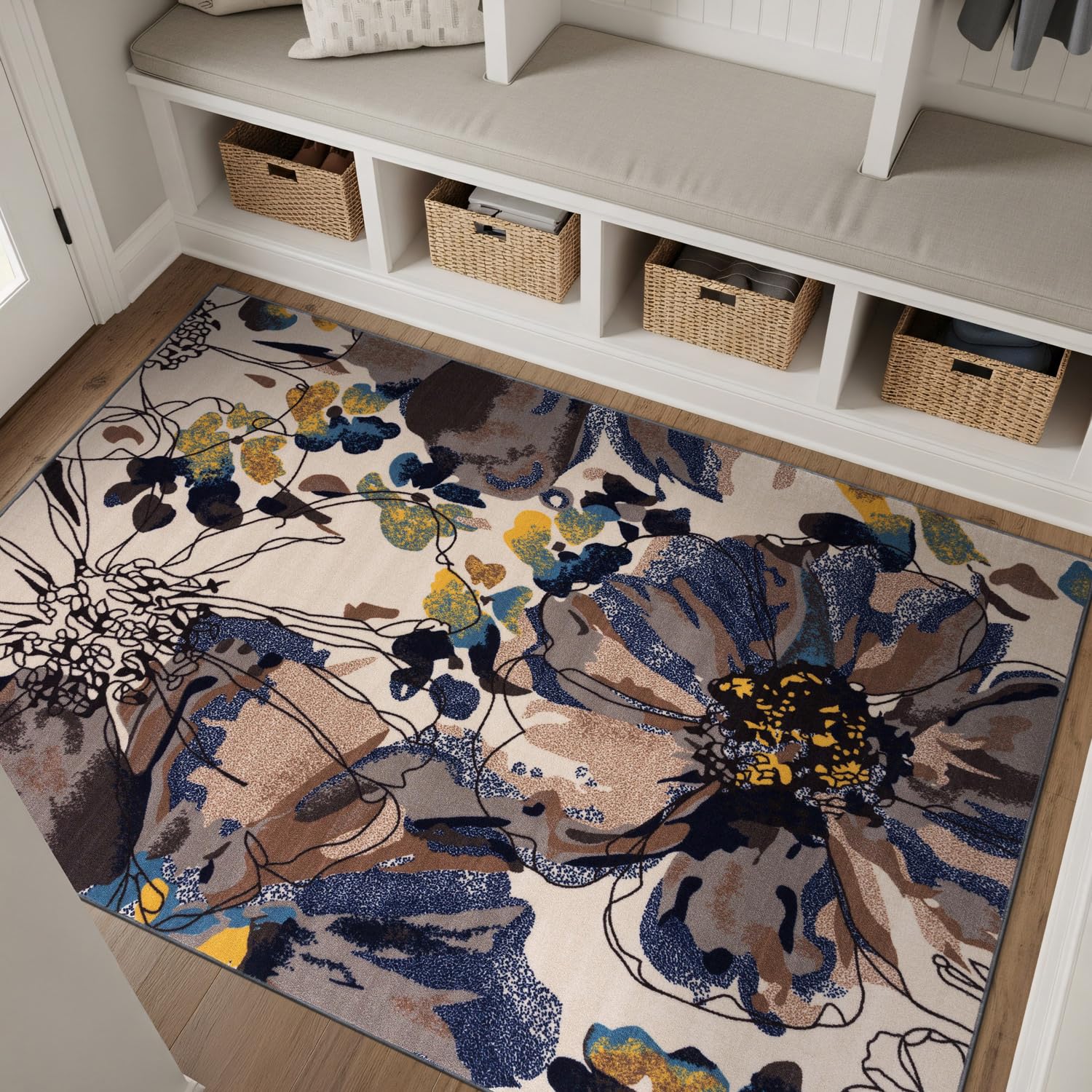 Rugshop folded shot illustrating lightweight storage and portability