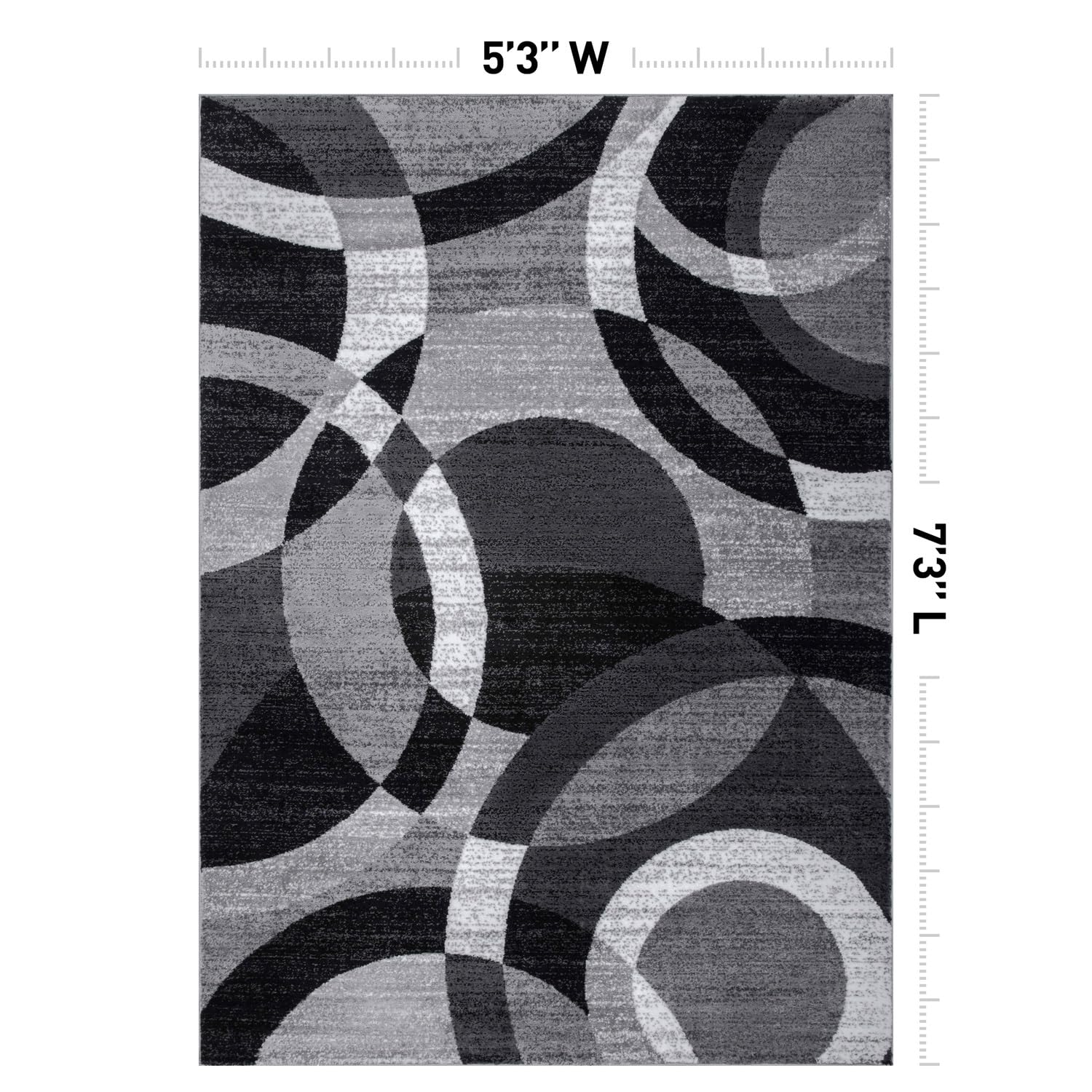 Rugshop close-up of low polypropylene pile highlighting tight weave and easy upkeep