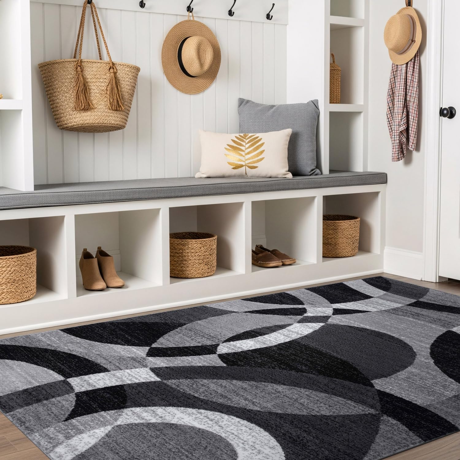 Rugshop rolled rug packaging showing compact delivery and simple setup benefit