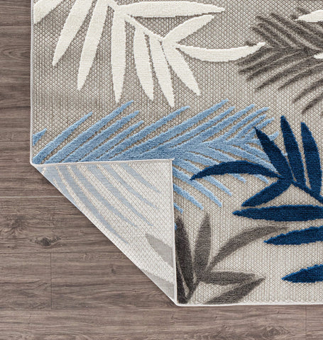 Rugshop palm leaf edge and weave showing low-profile non-shedding construction