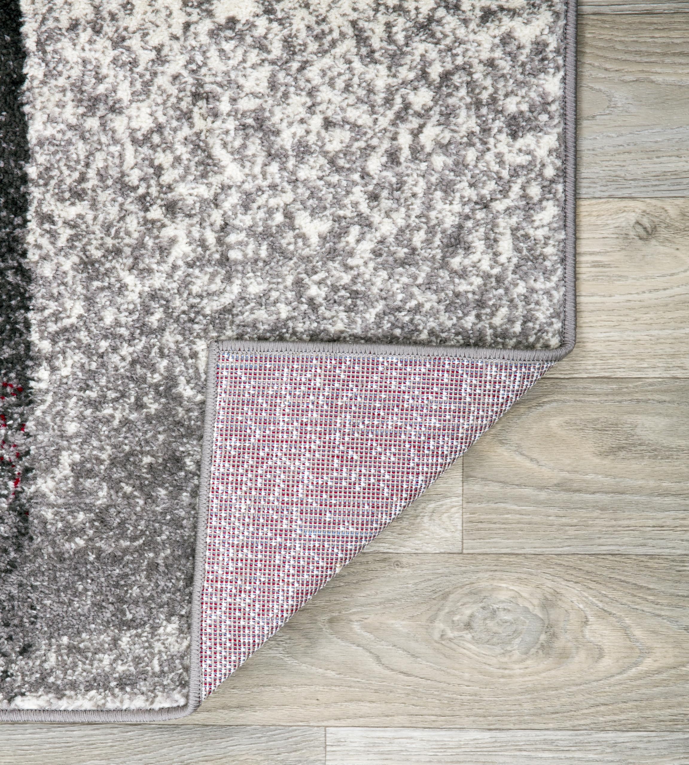 Rugshop rug styled in living room demonstrating how it ties furniture together