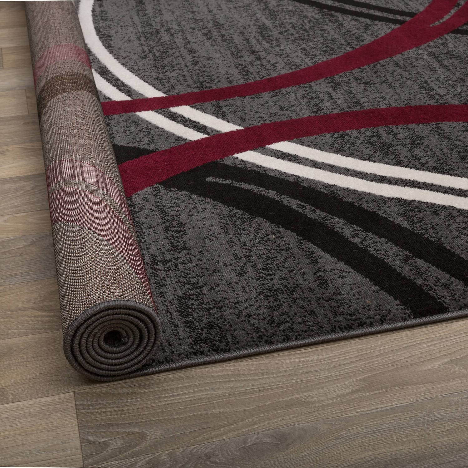 Rugshop jute backing visible showing stable support and durability