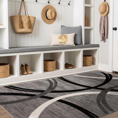 Rugshop rolled rug for shipping and storage demonstrating easy handling