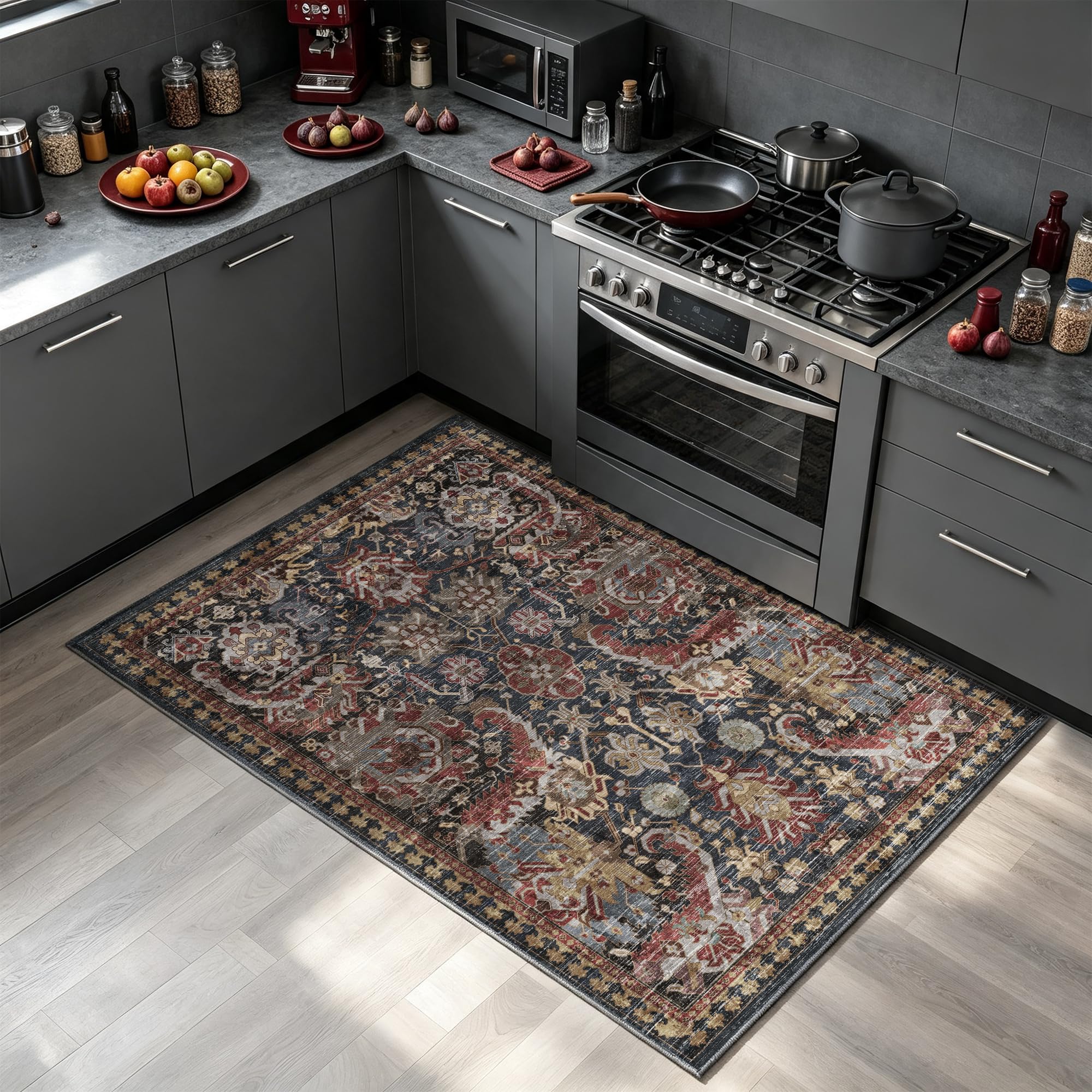 RUGSURE placed in a living room to demonstrate style and easy care benefits