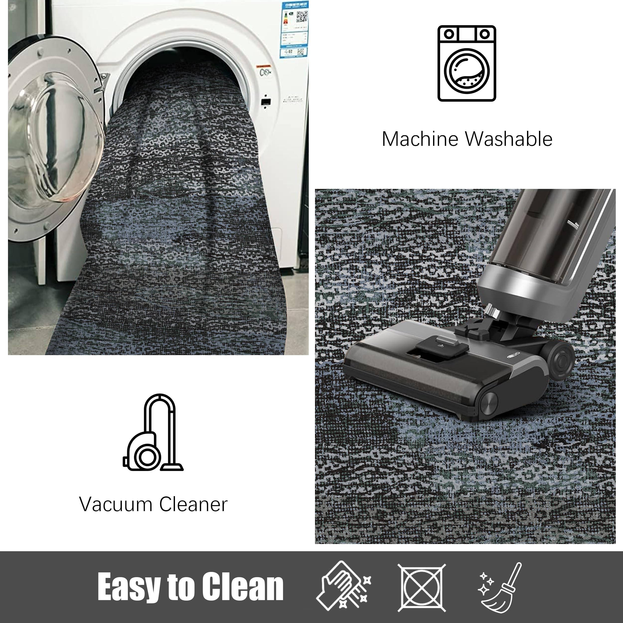 RUGSURE rolled for storage showing portability and simple cleanup benefit