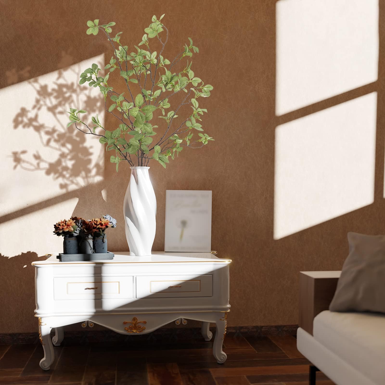 Ruidazon stems arranged in a tall vase for instant vertical decor impact