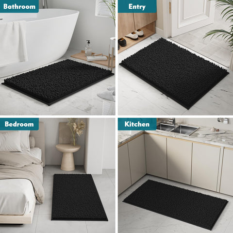 RUN HELIX lifestyle bathroom scene showing rugs adding comfort and safety