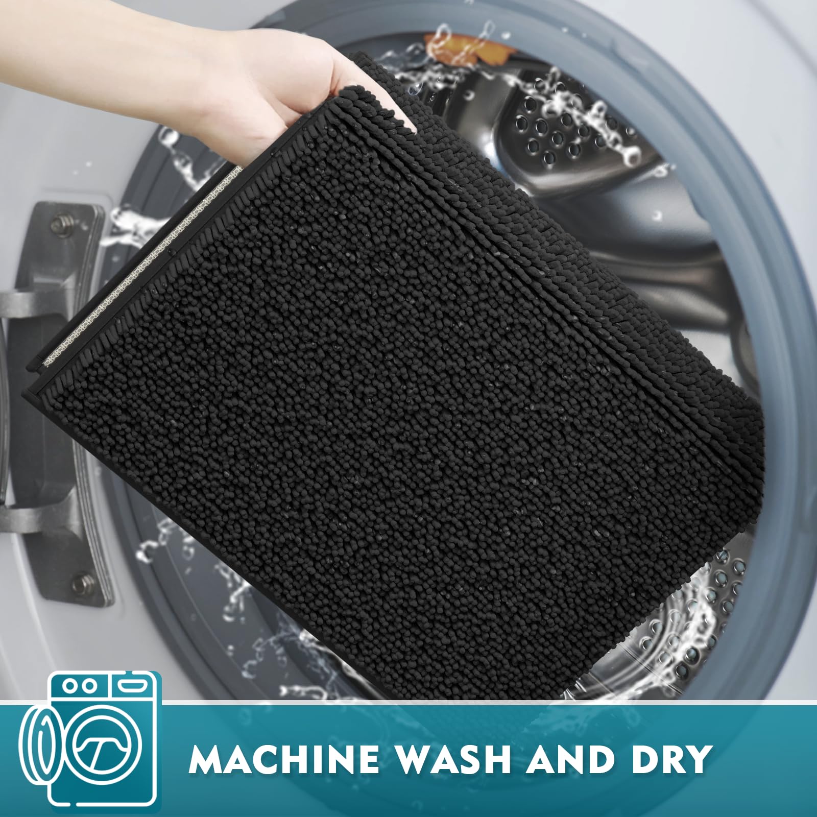 RUN HELIX care label close-up demonstrating machine-washable and easy-care instructions
