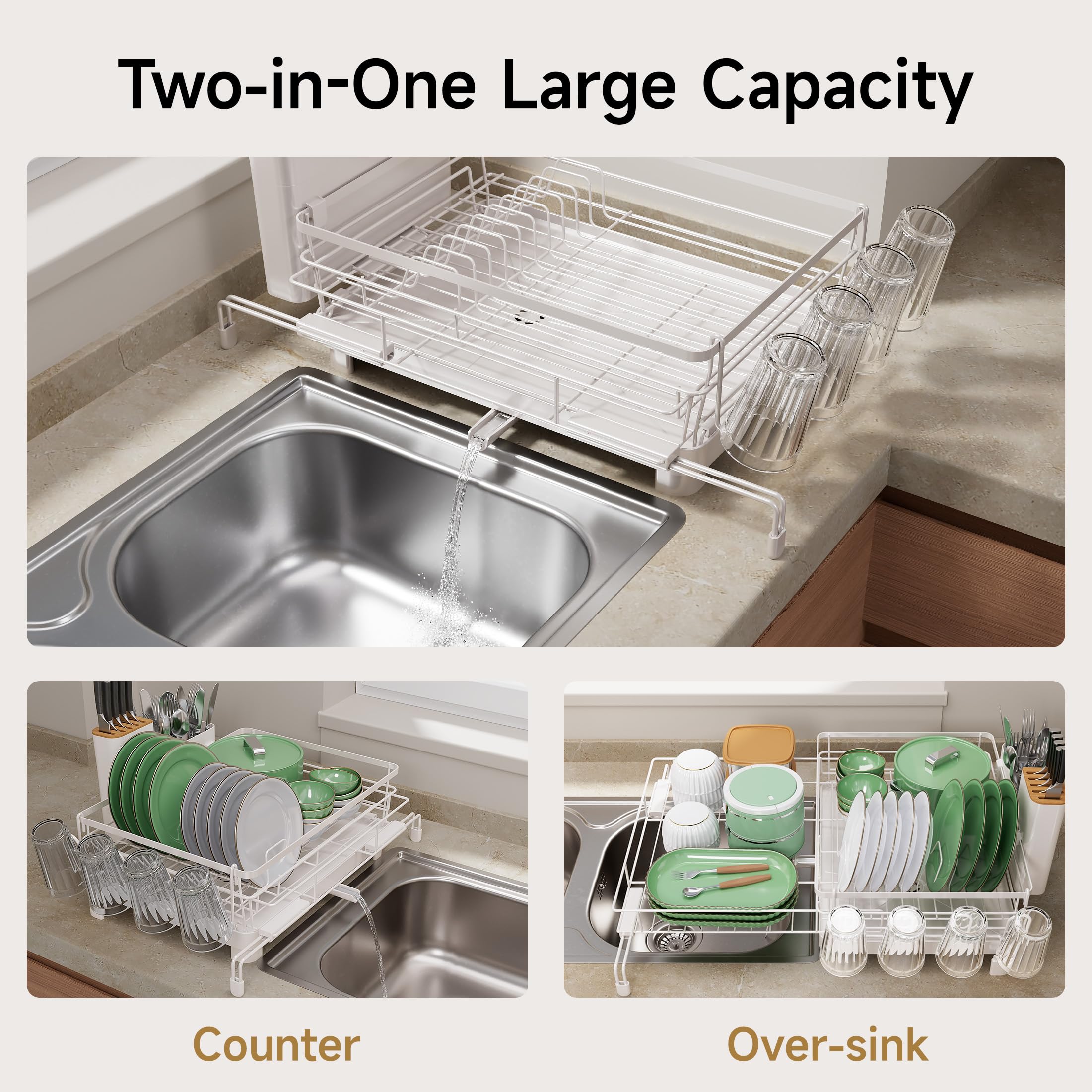 Runnatal close-up of removable utensil holder organizing forks and knives