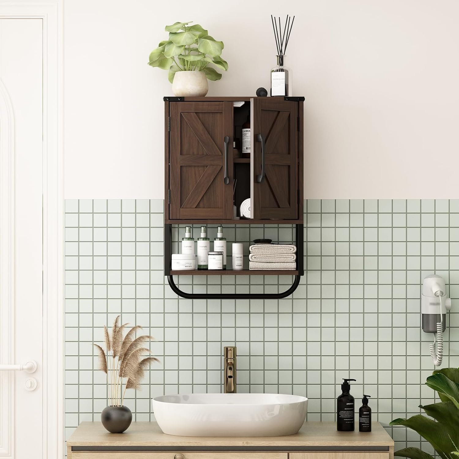 RUSTOWN barn doors close-up highlighting rustic hardware benefit