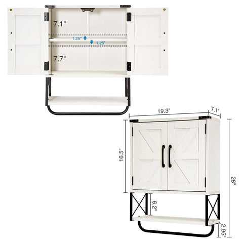 RUSTOWN towel bar detail for convenient towel access and drying