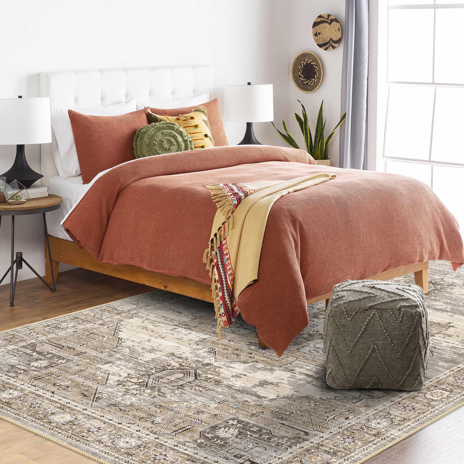 RUUGME styled in living room adding warmth and coordinated decor