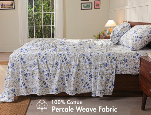 RUVANTI fitted sheet corner with 14-inch deep pocket demonstrating secure fit