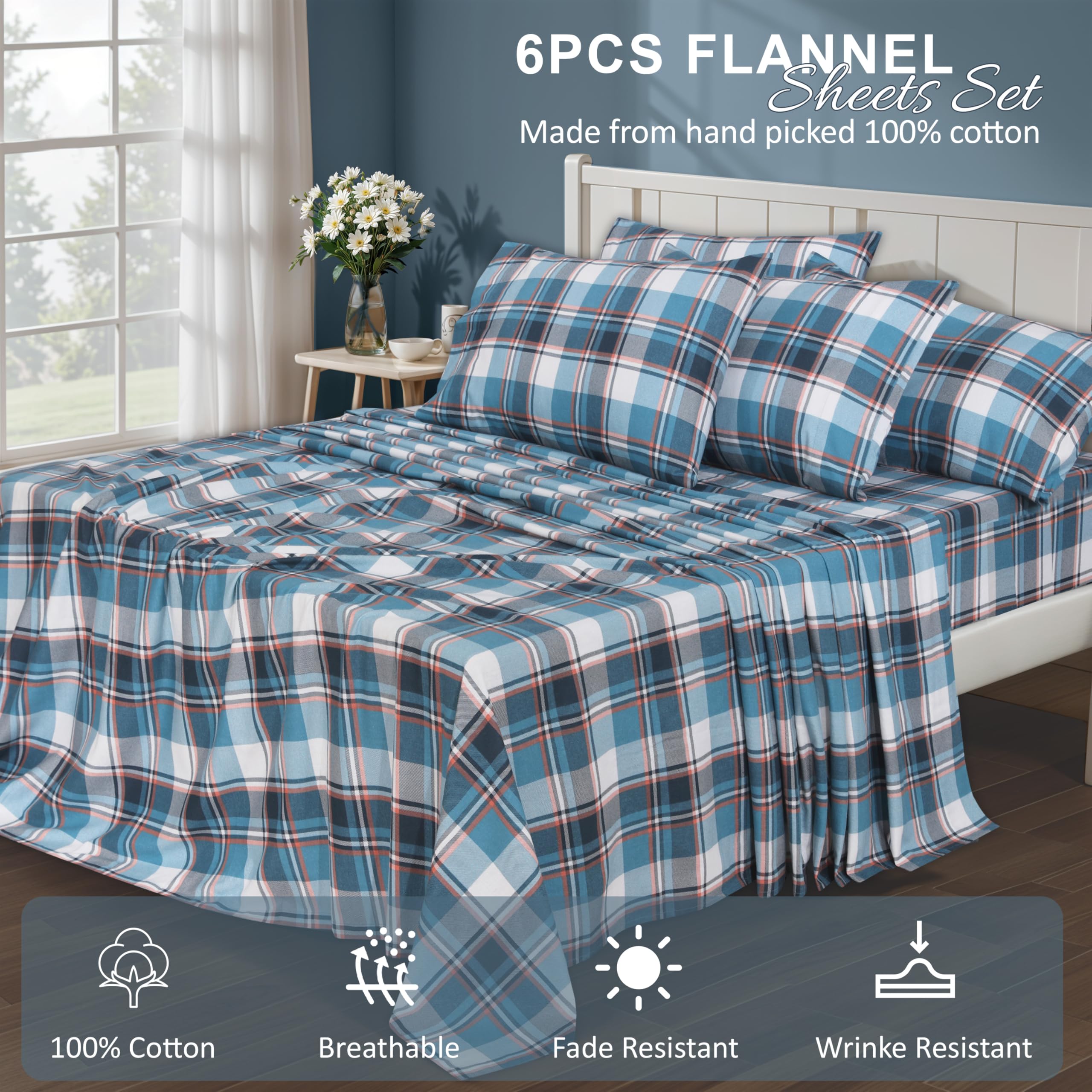 RUVANTI fitted sheet pocket detail demonstrating 16-inch depth and snug fit benefit
