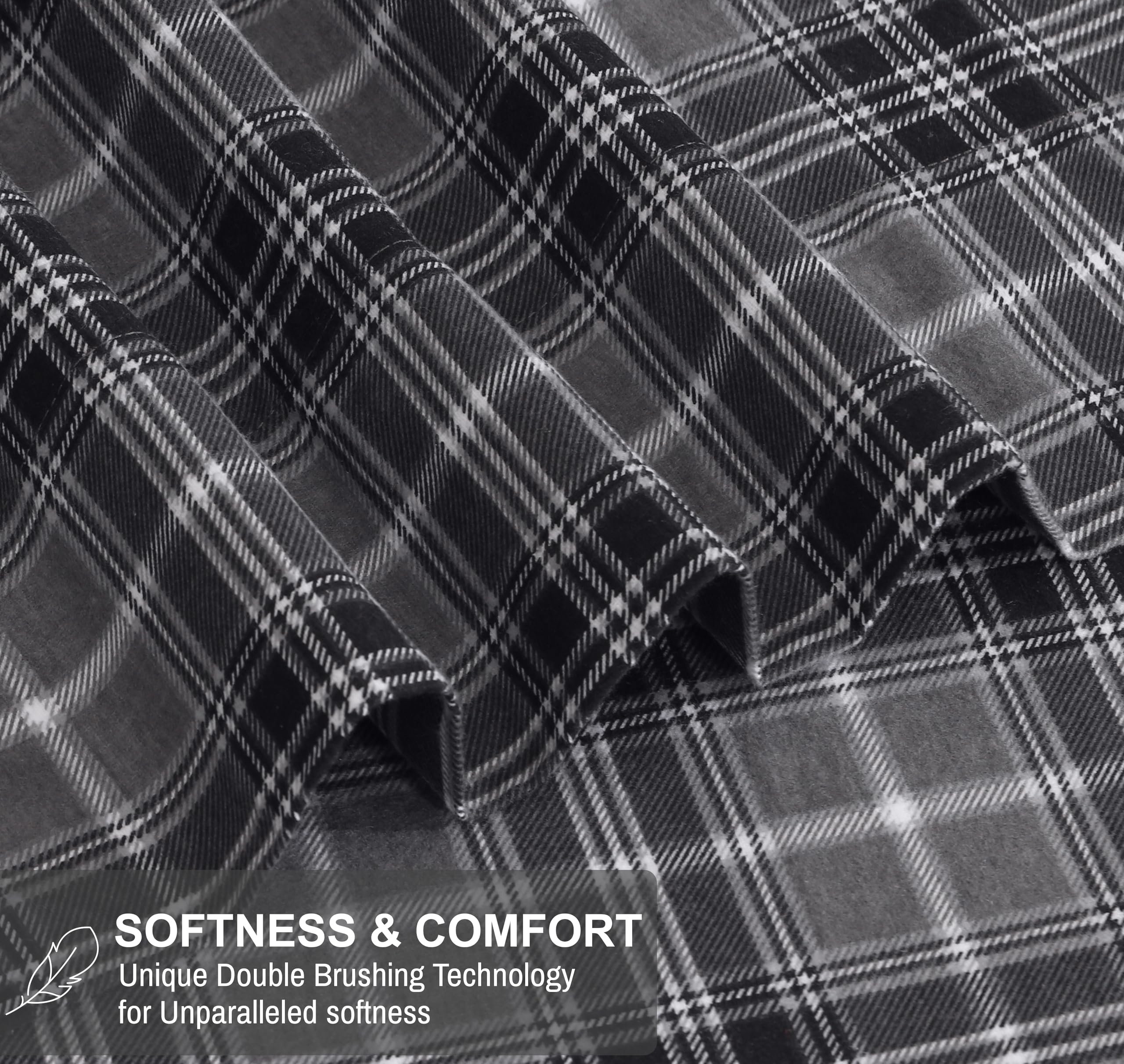 RUVANTI fitted sheet showing 16-inch deep pocket for secure mattress fit benefit