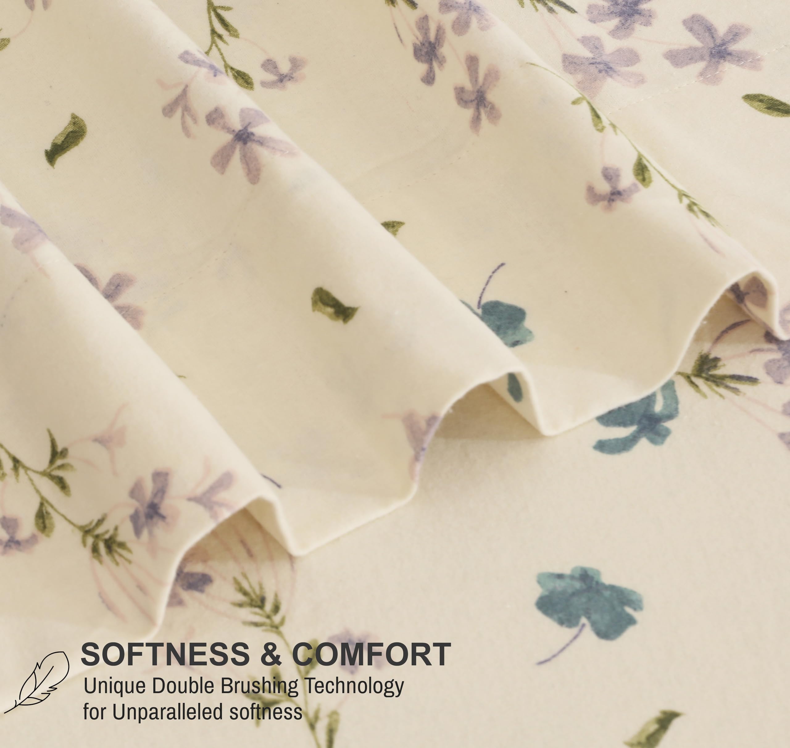 RUVANTI fitted sheet pocket and elastic detail showing secure deep-pocket fit