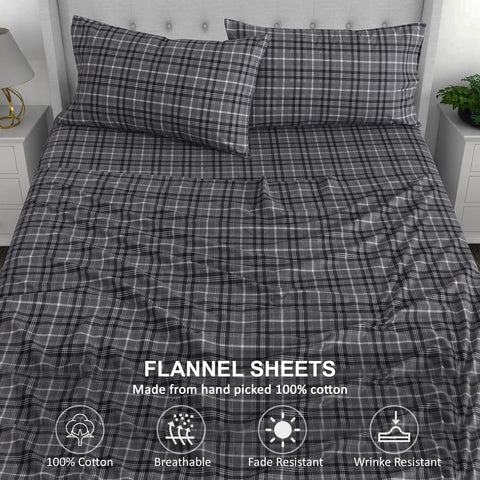 RUVANTI flat sheet fully spread on a full bed for smooth drape and coverage benefit
