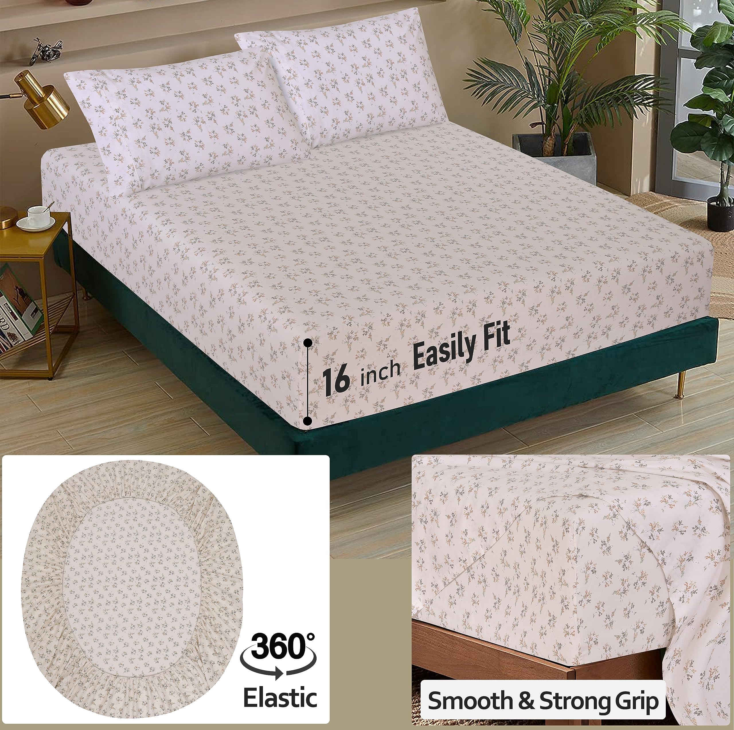 RUVANTI flat sheet spread on bed showing crisp hotel-style look