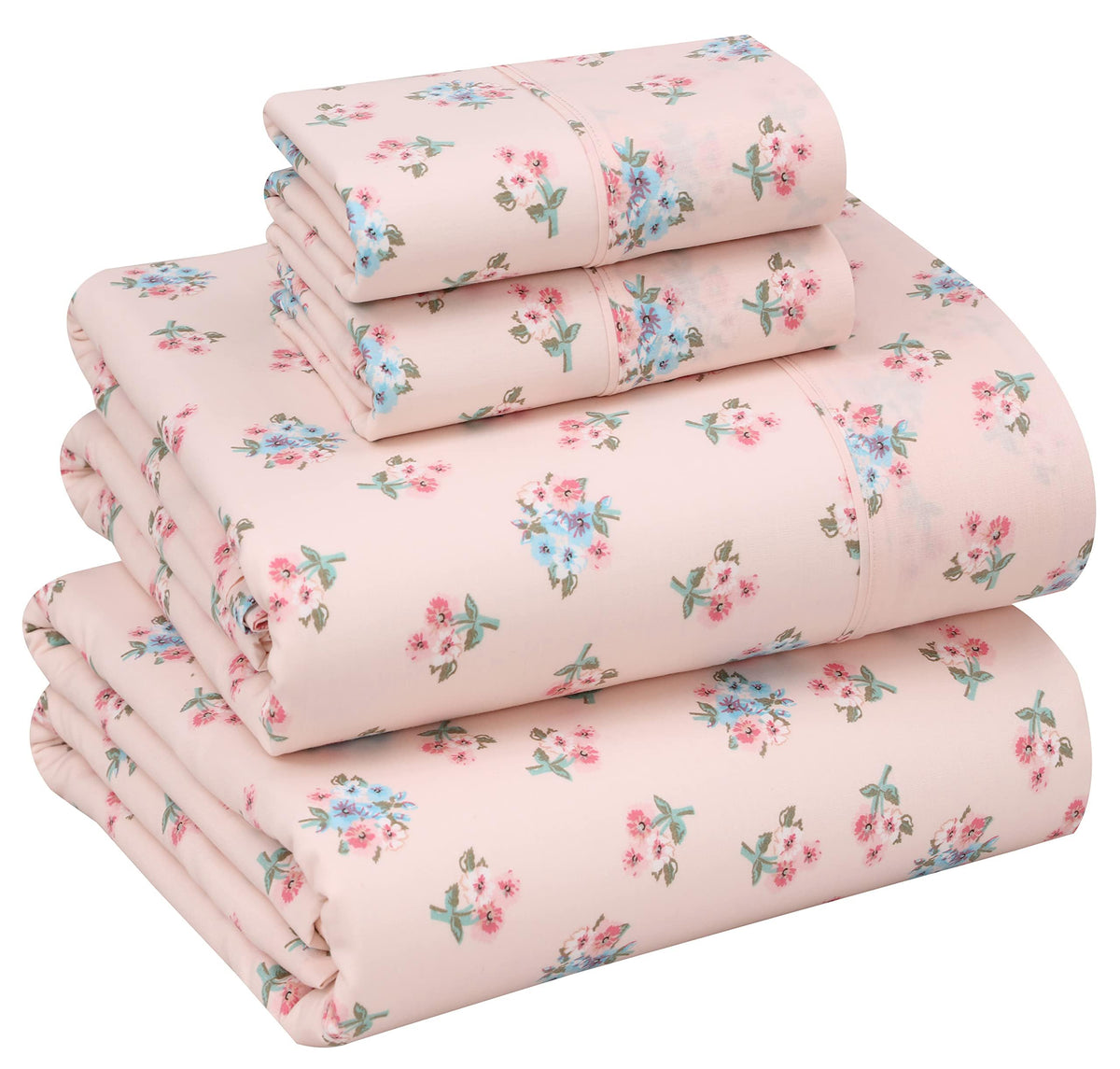 RUVANTI front view of queen sheet set packaging showing neat fold and branding for easy selection