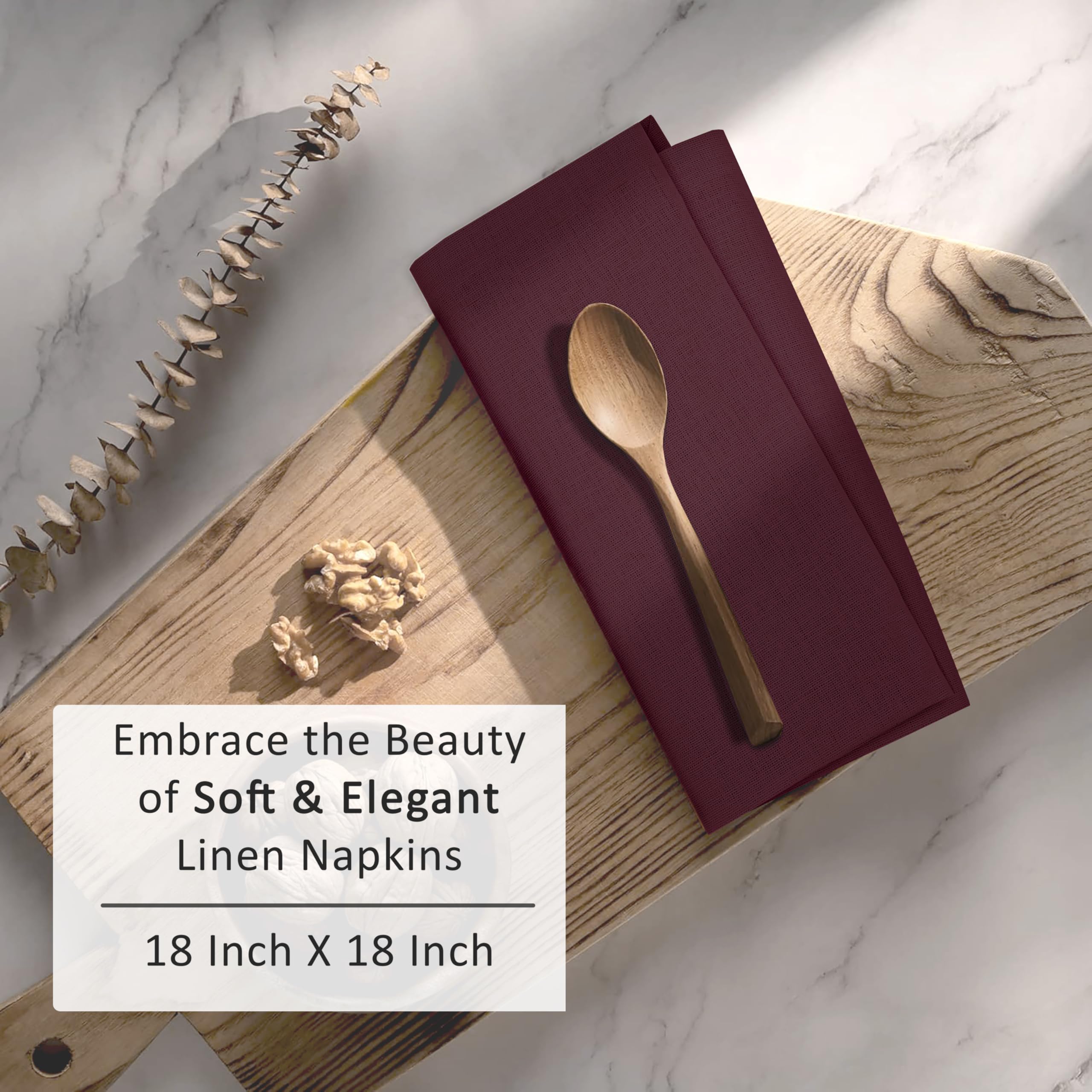 Ruvanti napkin folded on table setting adds elegant color and protection