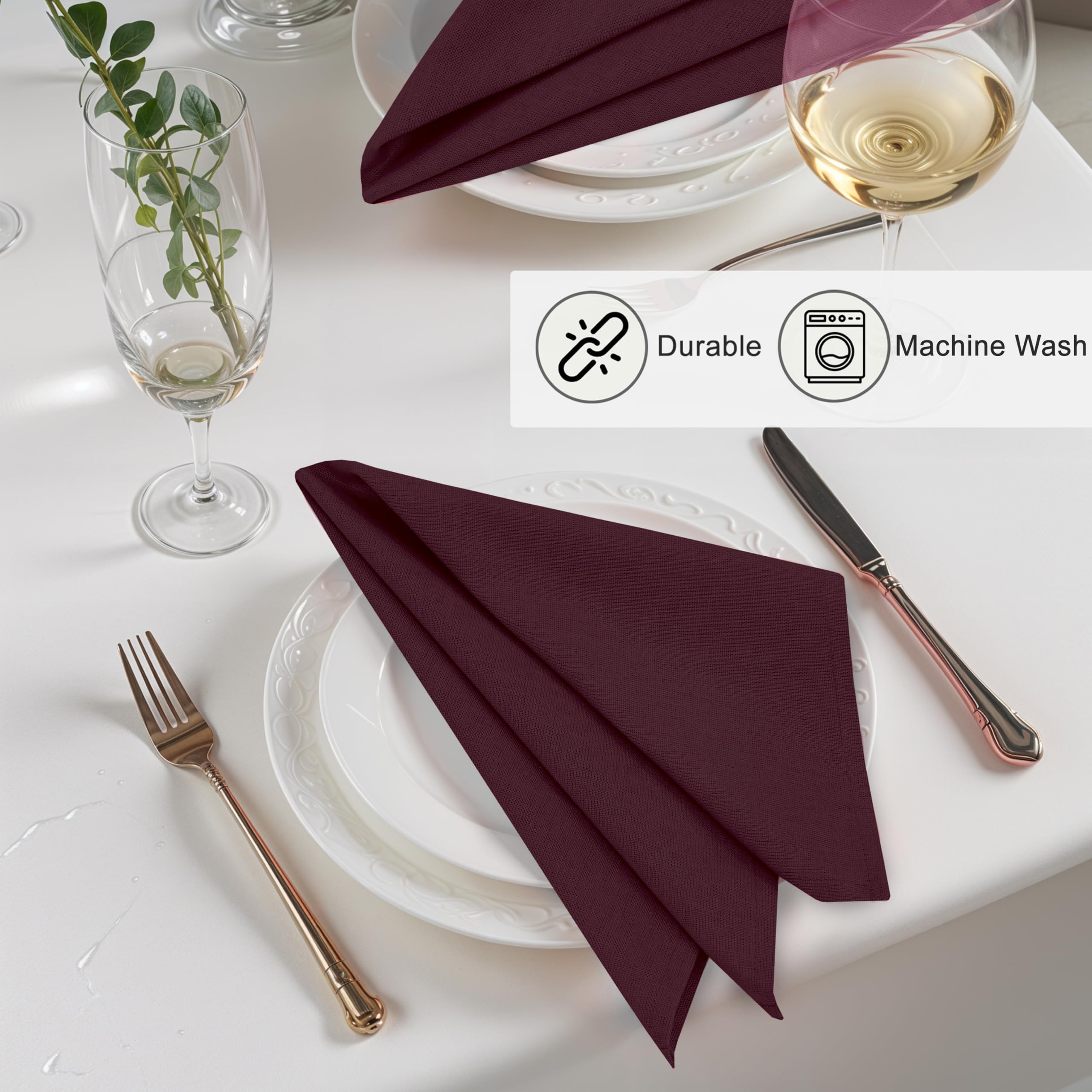 Ruvanti napkins stacked and tied show gift-ready presentation and quality
