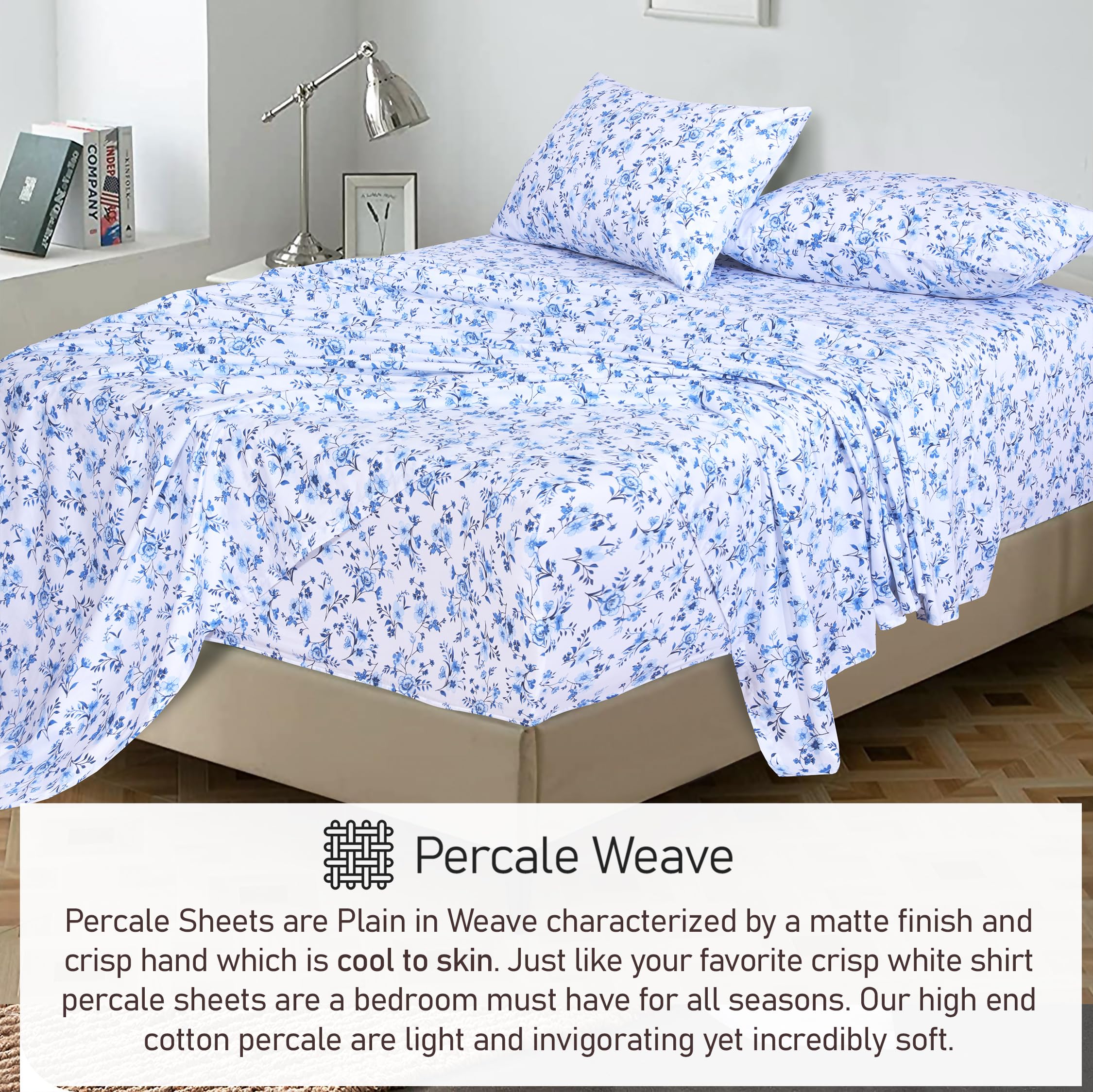 RUVANTI macro of percale weave texture demonstrating breathable, airy fabric construction