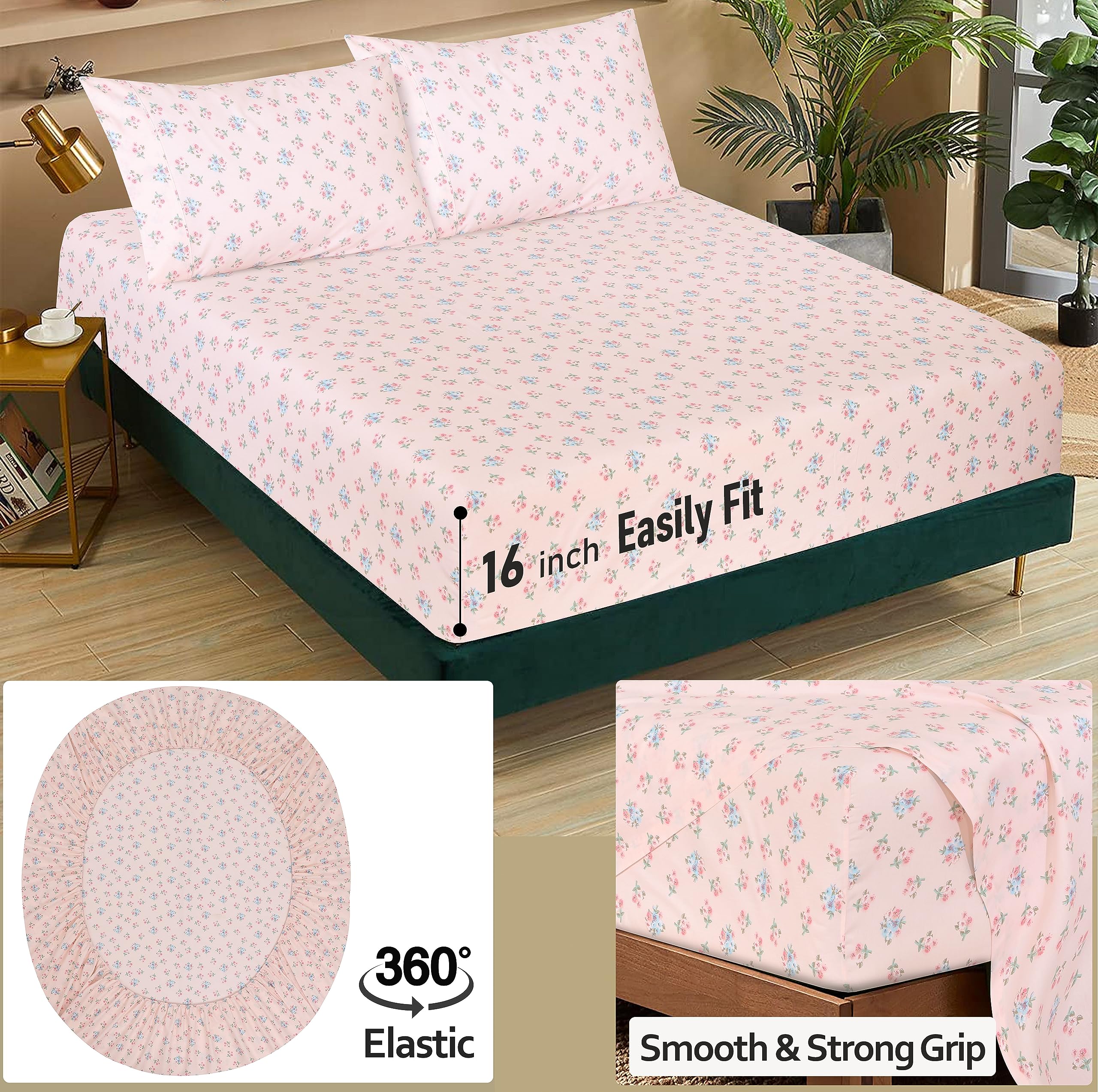 RUVANTI two pillowcases placed on pillows showing smooth finish and coordinated set benefit